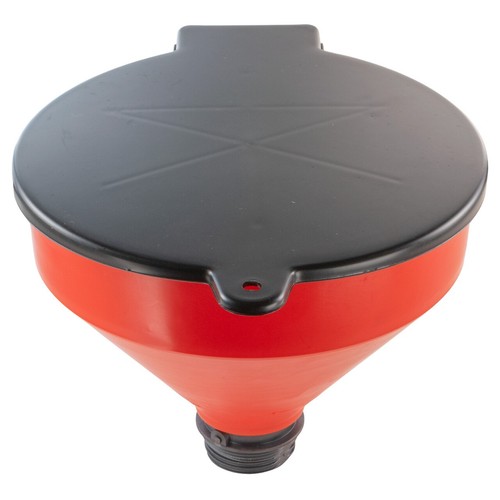 Ibc funnel red with lid - ibc,